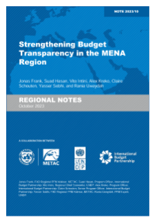 Note 10 - Strengthening Budget Transparency in the MENA Region